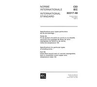 IEC 60317-48 Ed. 1.0 b:1999, Specifications for particular types of winding wires - Part 48: Glass-fibre wound resin or varnish impregnated, bare or enamelled round copper wire, temperature index 155