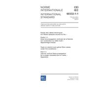 IEC 60332-1-1 Ed. 1.0 b:2004, Tests on electric and optical fibre cables under fire conditions - Part 1-1: Test for vertical flame propagation for a single insulated wire or cable - Apparatus