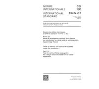 IEC 60332-2-1 Ed. 1.0 b:2004, Tests on electric and optical fibre cables under fire conditions - Part 2-1: Test for vertical flame propagation for a single small insulated wire or cable - Apparatus