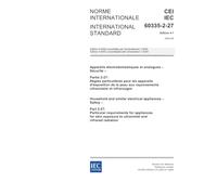 IEC 60335-2-27 Ed. 4.1 b:2004, Household and similar electrical appliances - Safety - Part 2-27: Particular requirements for appliances for skin exposure to ultraviolet and infrared radiation