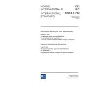 IEC 60364-7-703 Ed. 2.0 b:2004, Electrical installations of buildings - Part 7-703: Requirements for special installations or locations - Rooms and cabins containing sauna heaters
