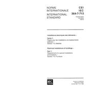 IEC 60364-7-713 Ed. 1.0 b:1996, Electrical installations of buildings - Part 7: Requirements for special installations and locations - Section 713: Furniture