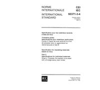 IEC 60371-3-4 Ed. 1.0 b:1992, Specification for insulating materials based on mica - Part 3: Specification for individual materials - Sheet 4: ... mica paper with a B-stage epoxy resin binder
