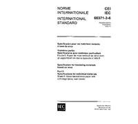 IEC 60371-3-6 Ed. 1.0 b:1992, Specification for insulating materials based on mica - Part 3: Specifications for individual materials - Sheet 6: ... mica paper with a B-stage epoxy resin binder