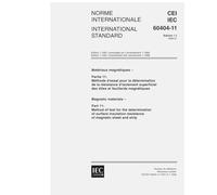 IEC 60404-11 Ed. 1.1 b:1999, Magnetic materials - Part 11: Method of test for the determination of surface insulation resistance of magnetic sheet and strip