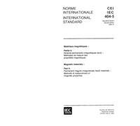 IEC 60404-5 Ed. 2.0 b:1993, Magnetic materials - Part 5: Permanent magnet (magnetically hard) materials - Methods of measurement of magnetic properties