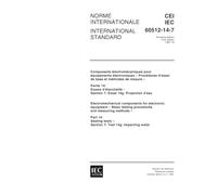 IEC 60512-14-7 Ed. 1.0 b:1997, Electromechanical components for electronic equipment - Basic testing procedures and measuring methods - Part 14: Sealing tests - Section 7: Test 14g: Impacting water