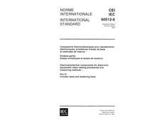 IEC 60512-6 Ed. 2.0 b:1984, Electromechanical components for electronic equipment; basic testing procedures and measuring methods. Part 6: Climatic tests and soldering tests