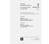 IEC 60598-2-23 Ed. 1.1 b:2001, Luminaires - Part 2-23: Particular requirements - Extra low voltage lighting systems for filament lamps
