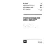 IEC 60620 Ed. 2.0 b:1984, Dimensions for the mounting of single-hole, bush-mounted, spindle-operated electronic components