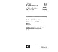IEC 60654-2 Ed. 1.0 b:1979, Operating conditions for industrial-process measurement and control equipment. Part 2: Power