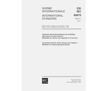 IEC 60675 Ed. 2.1 b:1998, Household electric direct-acting room heaters - Methods for measuring performance