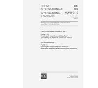 IEC 60695-2-10 Ed. 1.0 b:2000, Fire Hazard testing - Part 2-10: Glowing/hot-wire based test methods - Glow-wire apparatus and common test procedure
