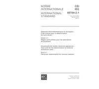 IEC 60704-2-1 Ed. 2.0 b:2000, Household and similar electrical appliances - Test code for the determination of airborne acoustical noise - Part 2-1: Particular requirements for vacuum cleaners