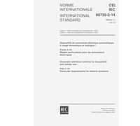 IEC 60730-2-14 Ed. 1.1 b:2001, Automatic electrical controls for household and similar use - Part 2-14: Particular requirements for electric actuators