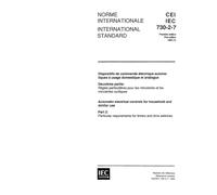 IEC 60730-2-7 Ed. 1.0 b:1990, Automatic electrical controls for household and similar use. Part 2: Particular requirements for timers and time switches