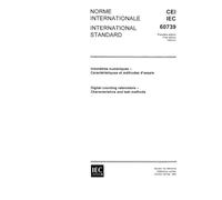 IEC 60739 Ed. 1.0 b:1983, Digital counting ratemeters - Characteristics and test methods