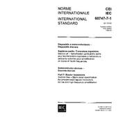 IEC 60747-7-1 Ed. 1.0 b:1989, Semiconductor devices - Discrete devices - Part 7: Bipolar transistors - Section One: Blank detail specification for ... for low and high-frequency amplification