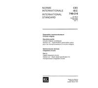 IEC 60748-2-6 Ed. 1.0 b:1991, Semiconductor devices. Integrated circuits - Part 2: Digital integrated circuits - Section Six: Blank detail specification for microprocessor integrated circuits