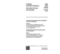 IEC 60754-2 Ed. 1.0 b:1991, Test on gases evolved during combustion of electric cables - Part 2: Determination of degree of acidity of gases evolved ... cables by measuring pH and conductivity