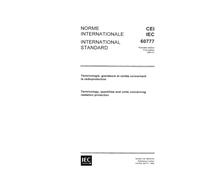 IEC 60777 Ed. 1.0 b:1983, Terminology, quantities and units concerning radiation protection