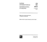IEC 60833 Ed. 1.0 b:1987, Measurement of power-frequency electric fields