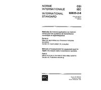 IEC 60835-2-6 Ed. 1.0 b:1995, Metodi di misura per le apparecchiature utilizzate nei sistemi di trasmissione radio a microonde digitali - Parte 2: Misure su sistemi ... - Sezione 6: Commutazione di