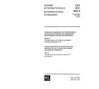 IEC 60852-3 Ed. 1.0 b:1992, Outline dimensions of transformers and inductors for use in telecommunication and electronic equipment - Part 3: Transformers and inductors using YUI-1 laminations