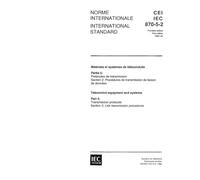 IEC 60870-5-2 Ed. 1.0 b:1992, Telecontrol equipment and systems - Part 5: Transmission protocols - Section 2: Link transmission procedures