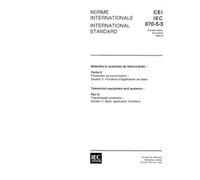 IEC 60870-5-5 Ed. 1.0 b:1995, Telecontrol equipment and systems - Part 5: Transmission protocols - Section 5: Basic application functions