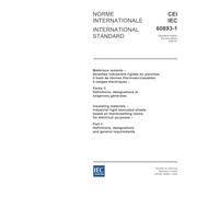 IEC 60893-1 Ed. 2.0 b:2004, Insulating materials - Industrial rigid laminated sheets based on thermosetting resins for electrical purposes - Part 1: Definitions, designations and general requirements