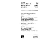 IEC 60917-2-2 Ed. 1.0 b:1994, Modular order for the development of mechanical structures for electronic equipment practices - Part 2: Sectional ... practice - Section 2: Detail specifi