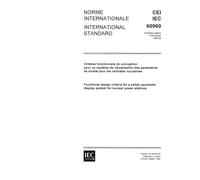 IEC 60960 Ed. 1.0 b:1988, Functional design criteria for a safety parameter display system for nuclear power stations