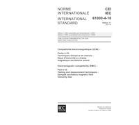 IEC 61000-4-10 Ed. 1.1 b:2001, Electromagnetic compatibility (EMC) - Part 4-10: Testing and measurement techniques - Damped oscillatory magnetic field immunity test