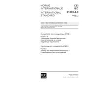 IEC 61000-4-9 Ed. 1.1 b:2001, Electromagnetic compatibility (EMC) - Part 4-9: Testing and measurement techniques - Pulse magnetic field immunity test