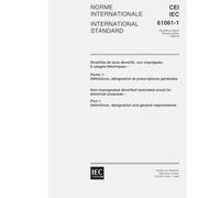 IEC 61061-1 Ed. 2.0 b:1998, Non-impregnated densified laminated wood for electrical purposes - Part 1: Definitions, designation and general requirements