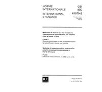 IEC 61079-2 Ed. 1.0 b:1992, Methods of measurement on receivers for satellite broadcast transmissions in the 12 GHz band - Part 2: Electrical measurements on DBS tuner units