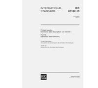 IEC 61182-10 Ed. 1.0 en:1999, Printed boards - Electronic data description and transfer - Part 10: Electronic data hierarchy