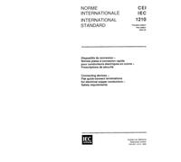 IEC 61210 Ed. 1.0 b:1993, Connecting devices - Flat quick-connect terminations for electrical copper conductors - Safety requirements