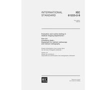 IEC 61223-2-9 Ed. 1.0 en:1999, Evaluation and routine testing in medical imaging departments - Part 2-9: Constancy tests - Equipment for indirect radioscopy and indirect radiography
