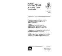 IEC 61248-2 Ed. 1.0 b:1996, Transformers and inductors for use in electronic and telecommunication equipment - Part 2: Sectional specification for ... basis of the capability approval procedure