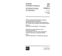IEC 61261-2 Ed. 1.0 b:1994, Piezoelectric ceramic filters for use in electronic equipment - A specification in the IEC quality assessment system for ... specification - Qualification approval