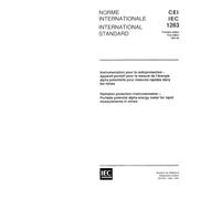 IEC 61263 Ed. 1.0 b:1994, Radiation protection instrumentation - Portable potential alpha energy meter for rapid measurements in mines