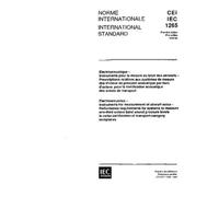 IEC 61265 Ed. 1.0 b:1995, Electroacoustics - Instruments for measurement of aircraft noise - Performance requirements for systems to measure ... of transport-category aeroplanes