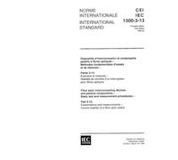 IEC 61300-3-13 Ed. 1.0 b:1995, Fibre optic interconnecting devices and passive components - Basic test and measurement procedures - Part 3-13: ... - Control stability of a fibre optic switch