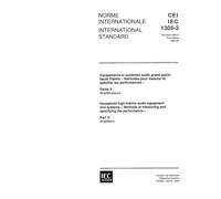 IEC 61305-3 Ed. 1.0 b:1995, Household high-fidelity audio equipment and systems - Methods of measuring and specifying the performance - Part 3: Amplifiers