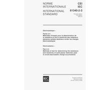 IEC 61340-2-3 Ed. 1.0 b:2000, Electrostatics - Part 2-3: Methods of test for determining the resistance and resistivity of solid planar materials used to avoid electrostatic charge accumulation
