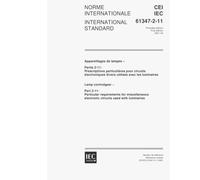 IEC 61347-2-11 Ed. 1.0 b:2001, Lamp controlgear - Part 2-11: Particular requirements for miscellaneous electronic circuits used with luminaires