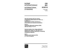 IEC 61557-6 Ed. 1.0 b:1997, Electrical safety in low voltage distribution systems up to 1000 V a.c. and 1500 V d.c. - Equipment for testing, measuring ... current devices (RCD) in TT and TN systems