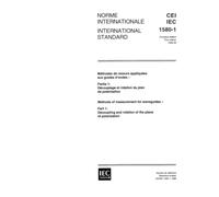 IEC 61580-1 Ed. 1.0 b:1996, Methods of measurement for waveguides - Part 1: Decoupling and rotation of the plane of polarization
